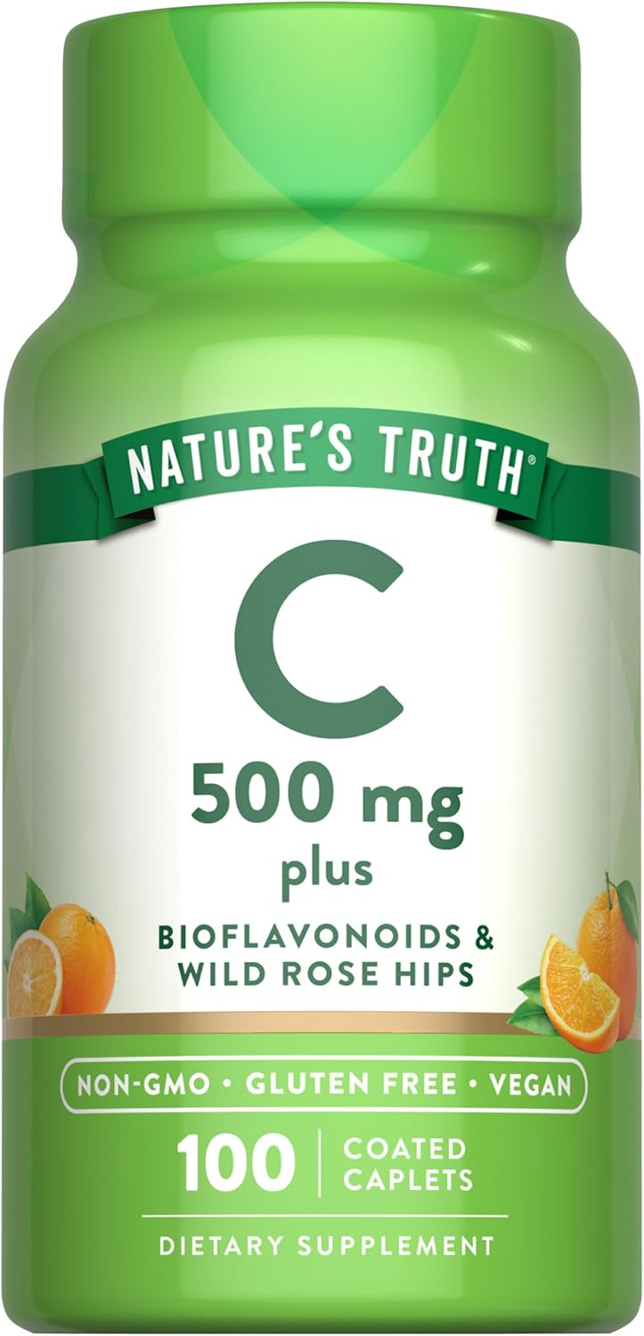 Vitamine C 500 mg avec Bioflavonoïdes, Églantier