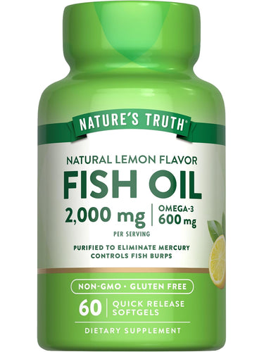 Fish Oil Omega 3 2000 mg | Lemon Flavor