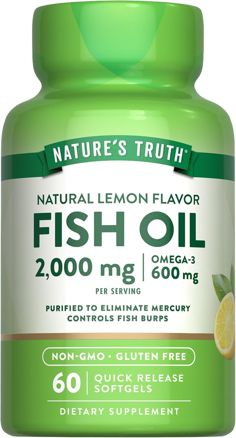 Fish Oil Omega 3 2000 mg | Lemon Flavor
