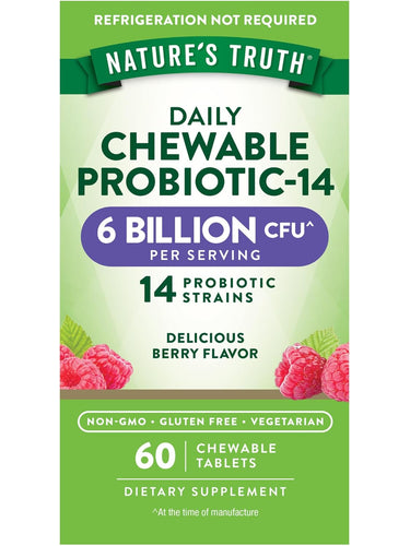 Probiótico 6 Bilhões de CFU | Mastigáveis