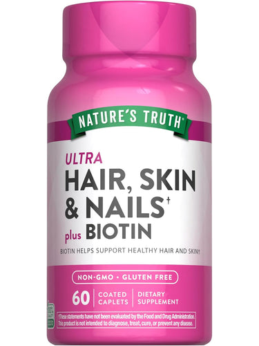 Vitamine für Haare, Haut und Nägel mit Biotin, Kollagen
