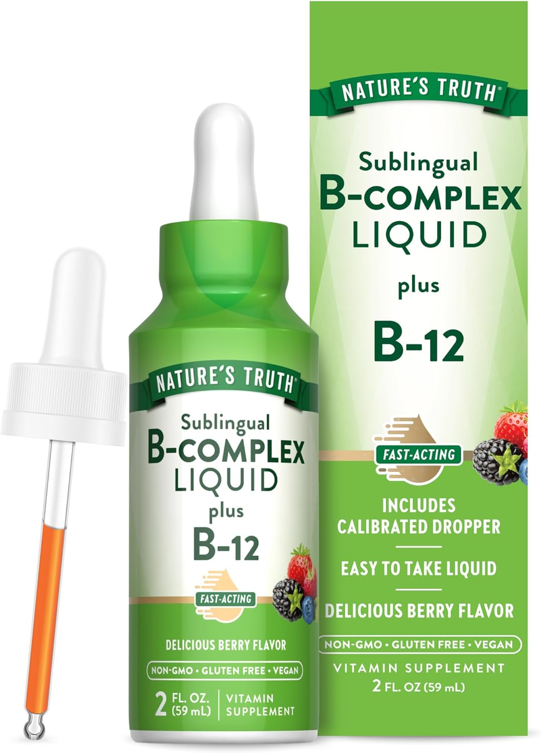 Vitamin B Complex Liquid | Berry Flavor