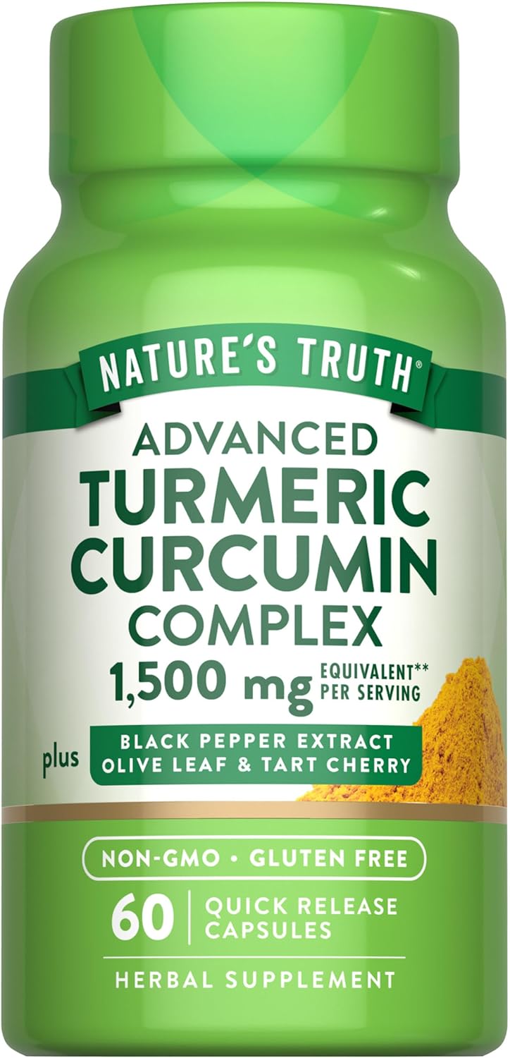 Turmeric Curcumin 1500 mg Complex with Black Pepper
