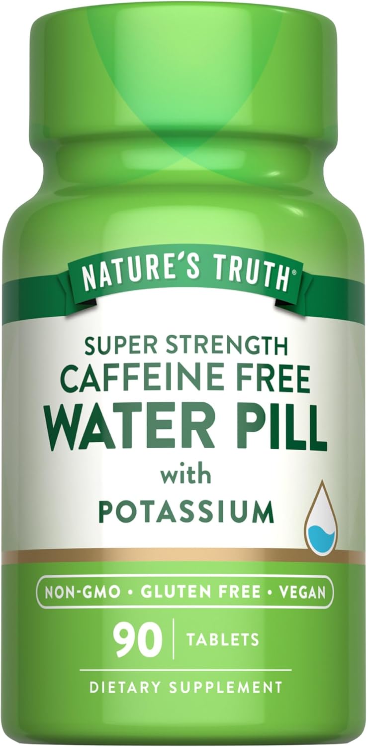 Water Pill with Potassium | Caffeine Free