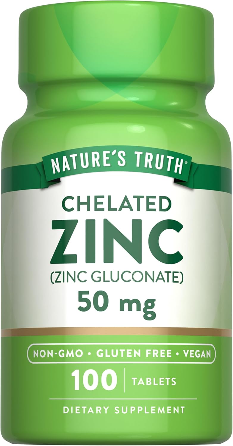 Zinc Gluconate 50 mg | Chelated