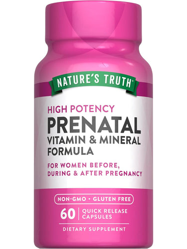 Prenatal Vitamins with Folic Acid | 60 Capsules