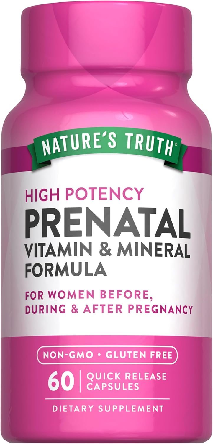Prenatal Vitamins with Folic Acid | 60 Capsules