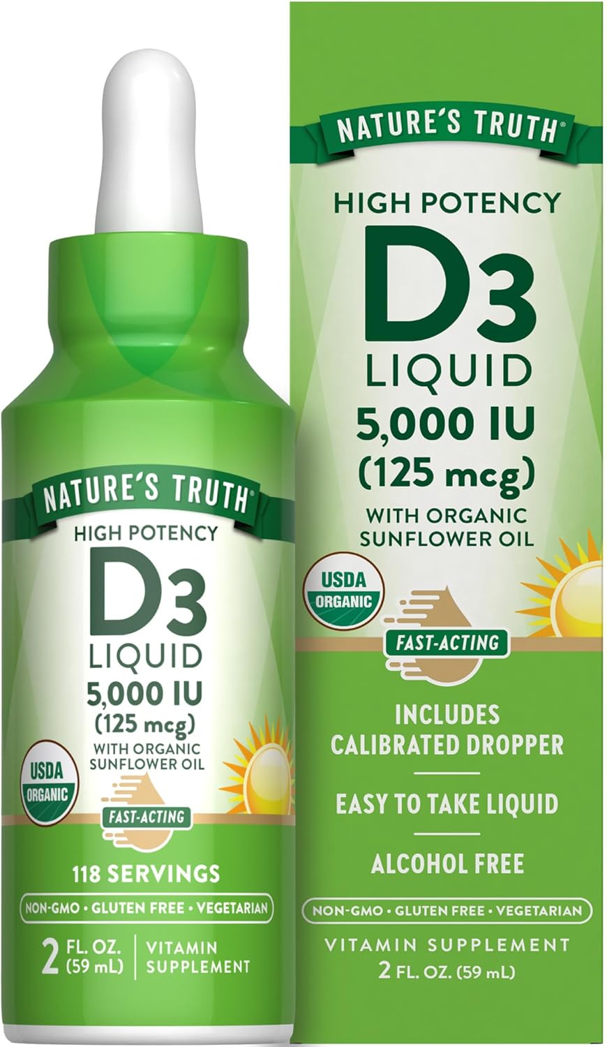 Vitamina D3 5000 IU (125 mcg) Liquida