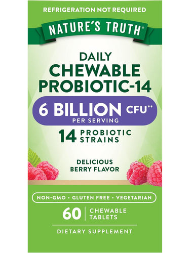 Probiótico 6 Bilhões de CFU | Mastigáveis