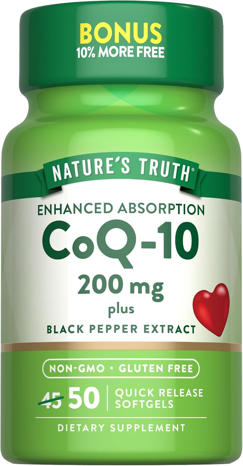CoQ-10 200 mg with Black Pepper