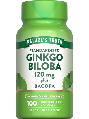 Extrato de Ginkgo Biloba 120 mg com Bacopa