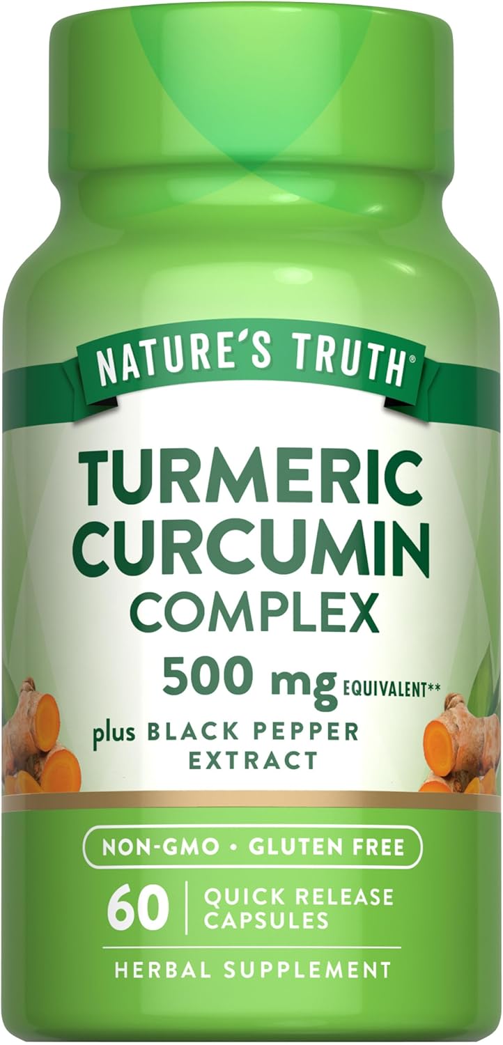 Complesso di Curcumina di Curcuma 500 mg con Pepe Nero