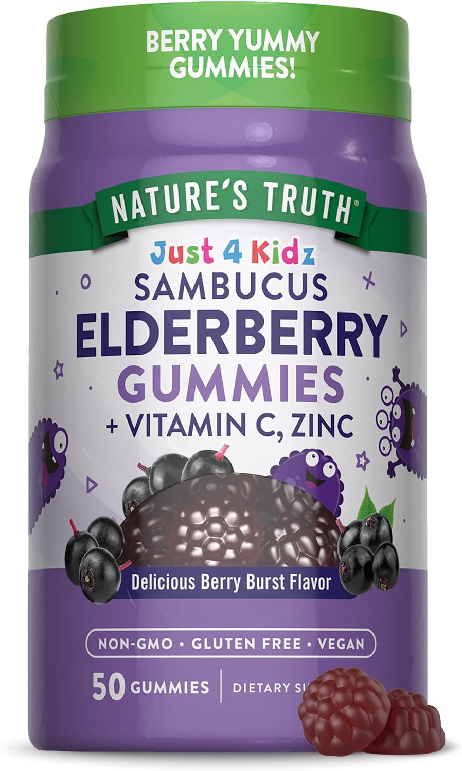 Kids Black Elderberry with Vitamin C, Zinc