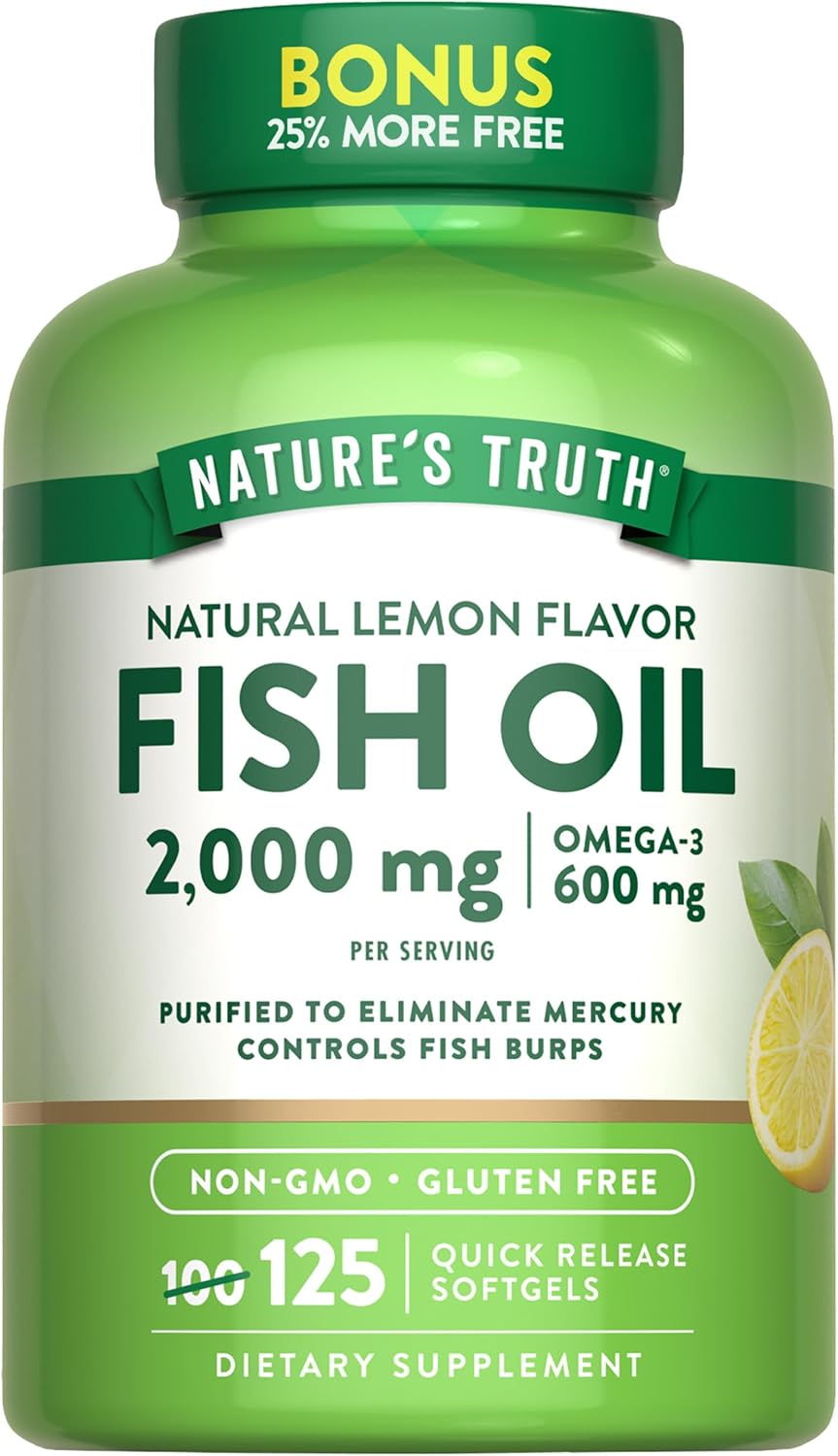 Fish Oil Omega 3 2000 mg | Lemon Flavor