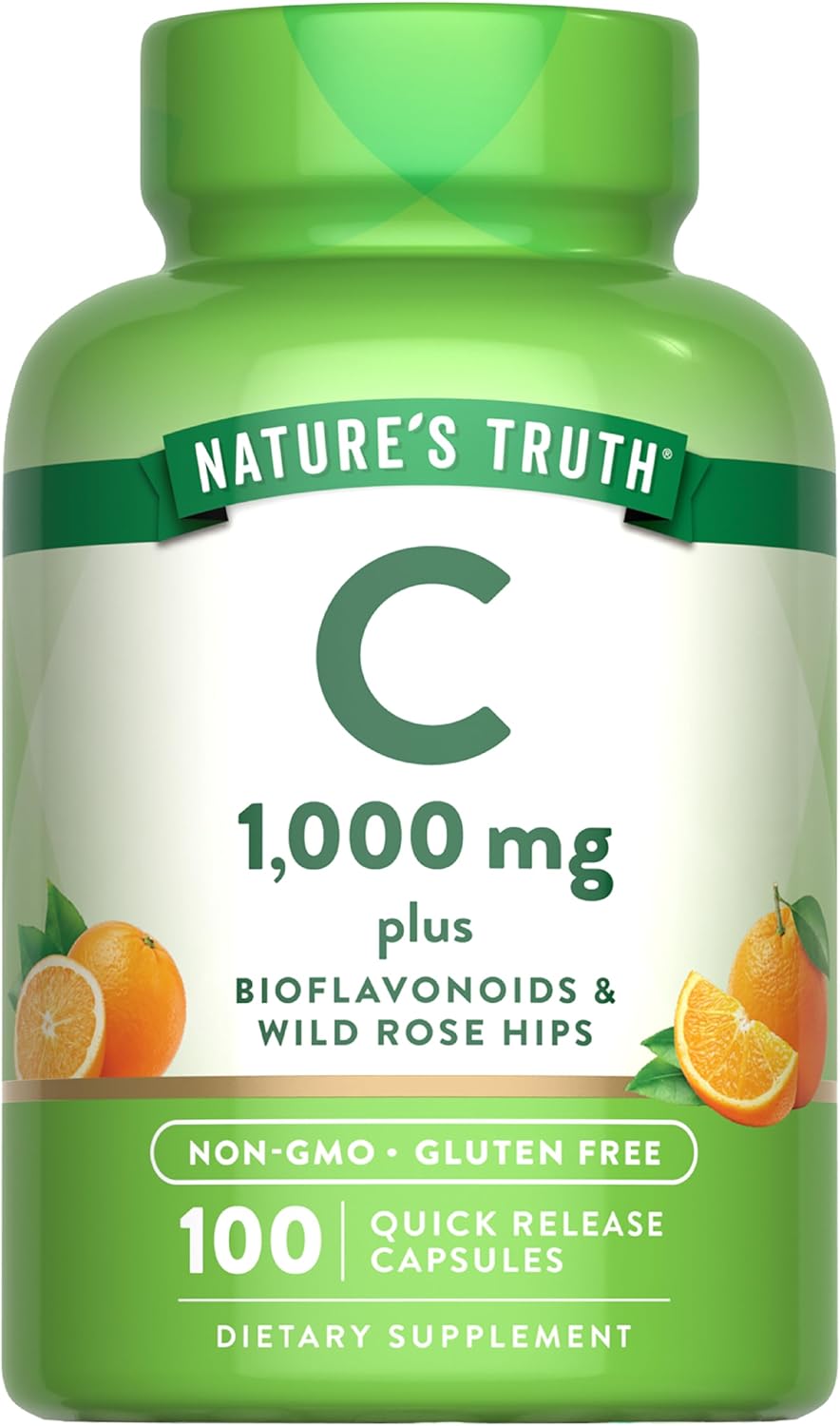 Vitamin C 1000 mg mit Bioflavonoiden, Hagebutten