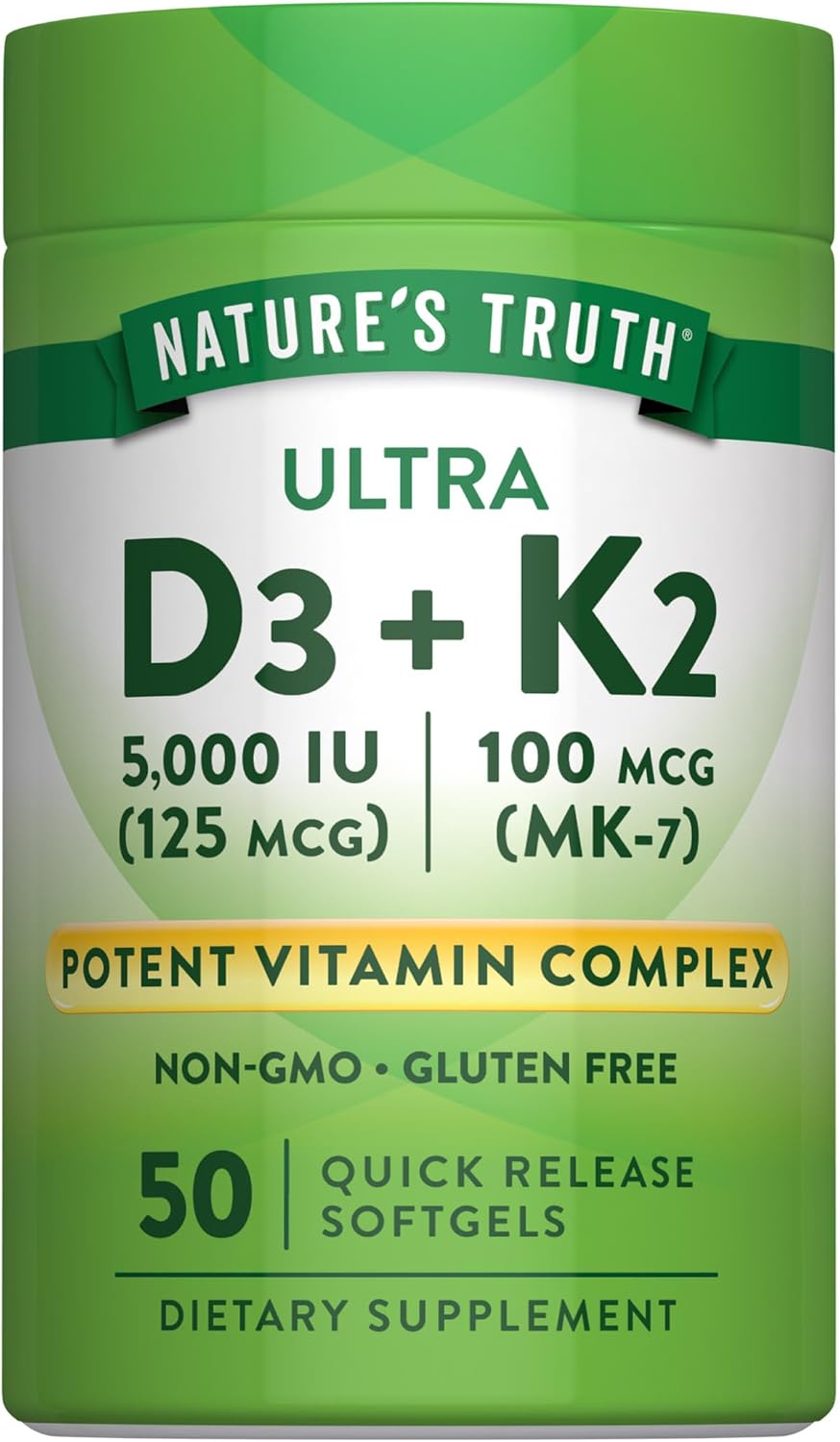 Vitamin K2 100mcg + D3 5000IU