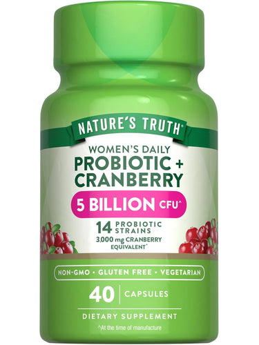 Probiotics for Women with Cranberry | 5 Billion CFU