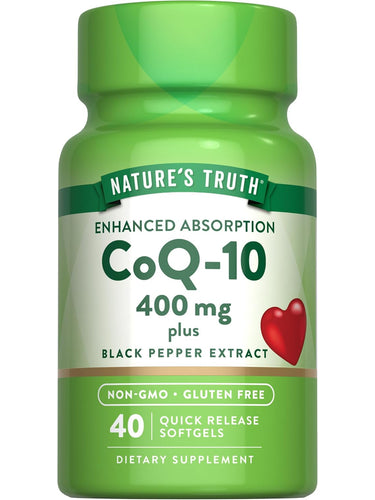 CoQ-10 400 mg avec Poivre Noir