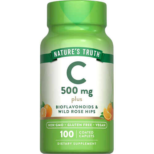Vitamin C 500 mg plus Bioflavonoids, Rose Hips