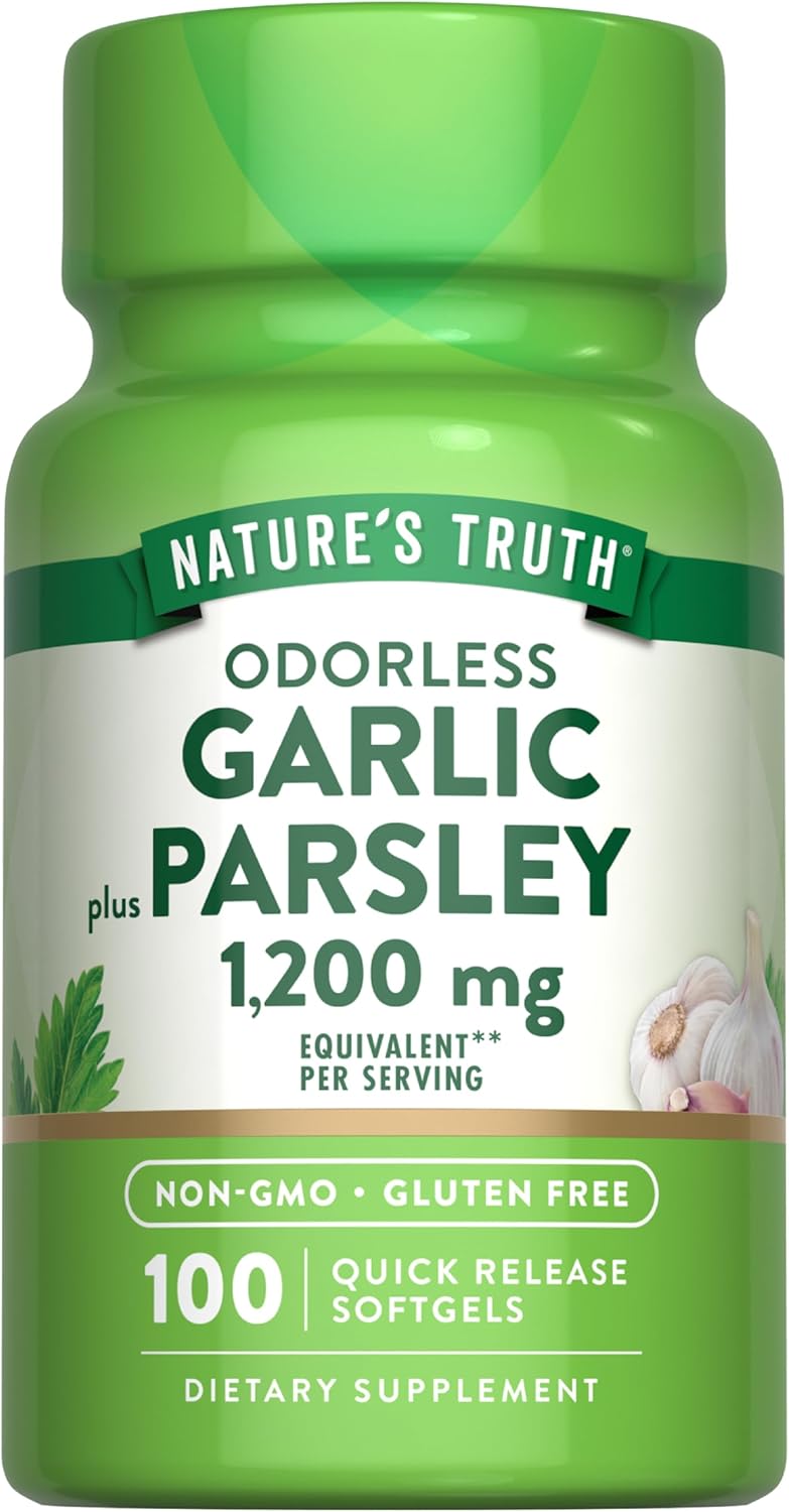Odorless Garlic and Parsley 1200mg | 100 Softgels