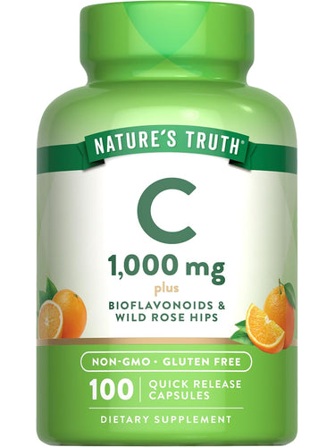 Vitamina C 1000 mg com Bioflavonoides e Rosa Mosqueta