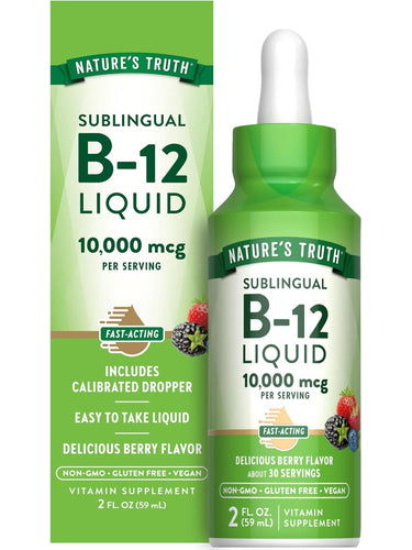 Vitamina B-12 Sublingual 10.000 mcg Líquido