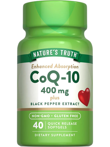 CoQ-10 400 mg avec Poivre Noir