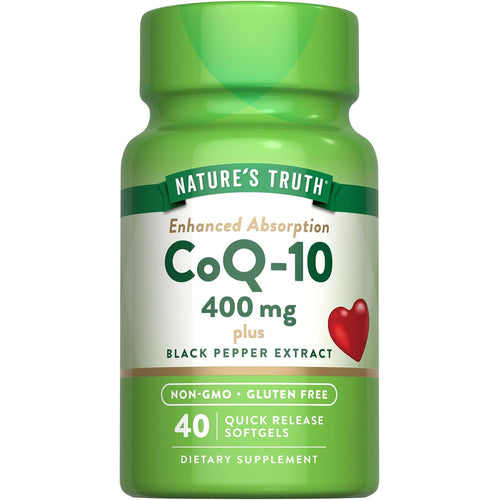 CoQ-10 400 mg con Pimienta Negra