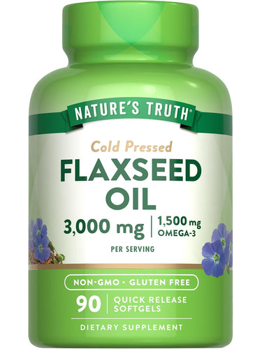 Olio di Semi di Lino 3000 mg con 1500 mg di Omega 3