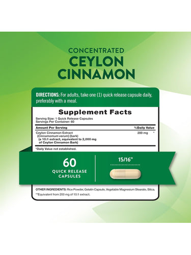 Ceylon-Zimt | 60 Kapseln
