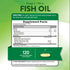Omega-3 Fish Oil, 720 mg, 2400 mg, 120 Quick Release Softgels with Natural Lemon Flavor.