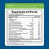 Supplement Facts panel for NT Men's Multi 70 Gummies, detailing vitamin and mineral content per serving, along with daily value percentages.