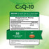 Supplement Facts panel for NT Co Q-10 100 mg plus Black Pepper, 45+5 Softgels.