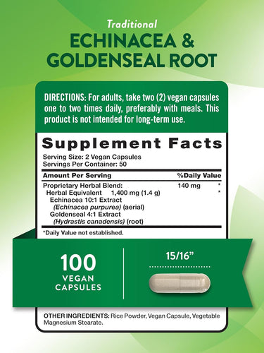 Echinacea & Goldenseal Root 1400 mg