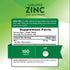 Product image of Chelated Zinc 50 mg, 100 tablets.
