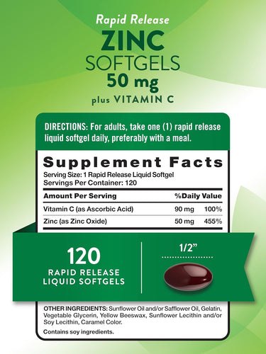 Zinc 50 mg with Vitamin C