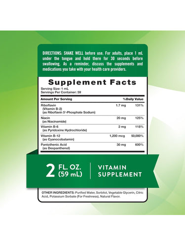 Vitamin B Complex Liquid | Berry Flavor