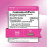 Supplement Facts panel for Fenugreek 2000 mg, 100 capsules bottle.