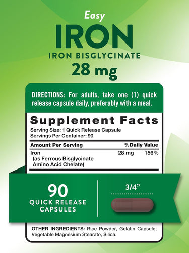 Easy Iron 28 mg (Iron Bisglycinate)