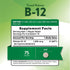 Vegan timed release B-12 tablets, 1000 mcg dosage, 75 count.