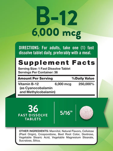 Vitamin B-12 6000 mcg