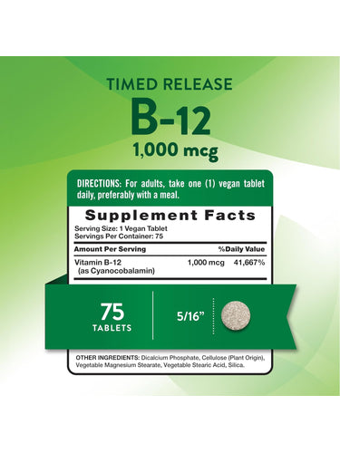 Vitamin B-12 1000 mcg Time Release