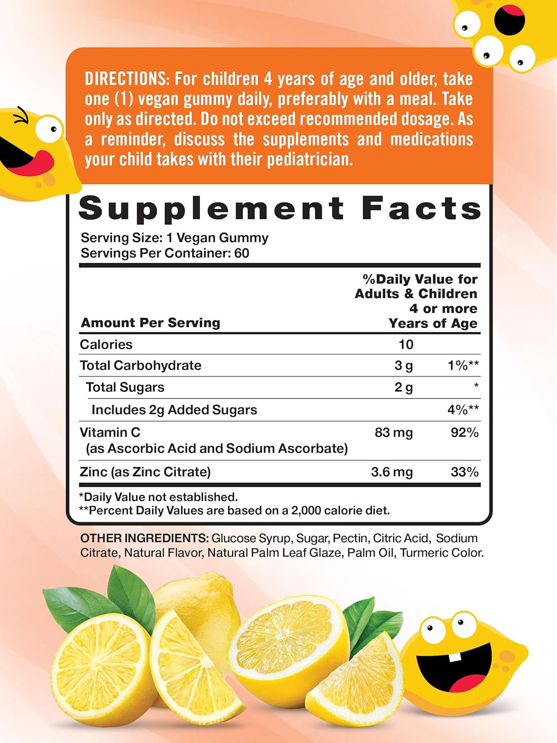 Vitamina C con Zinc para Niños