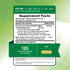 Supplement Facts panel details Turmeric 500 mg with Black Pepper, 100+20 capsules.