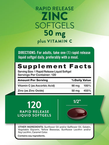 Zinc 50 mg con Vitamina C