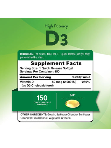 Vitamin D3 2000 IU (50 µg)