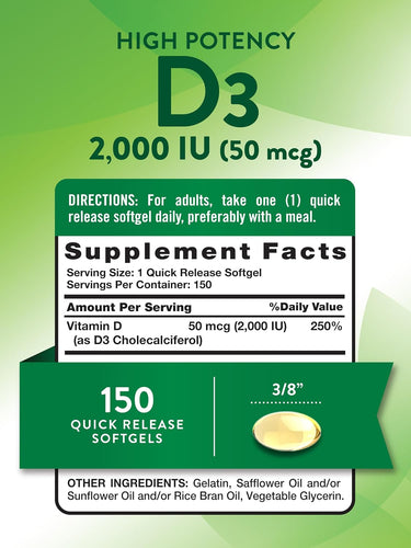 Vitamina D3 2000 IU (50 mcg)