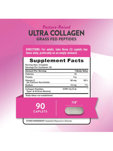 Colágeno 3000 mg Hidrolizado Tipo 1 y 3 con Vitamina C