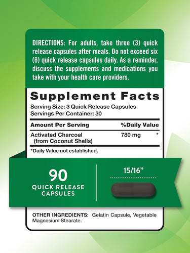 Carbón Activado 780 mg