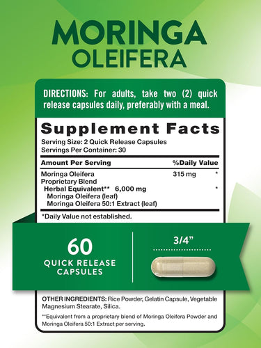 Moringa Oleifera 6000 mg